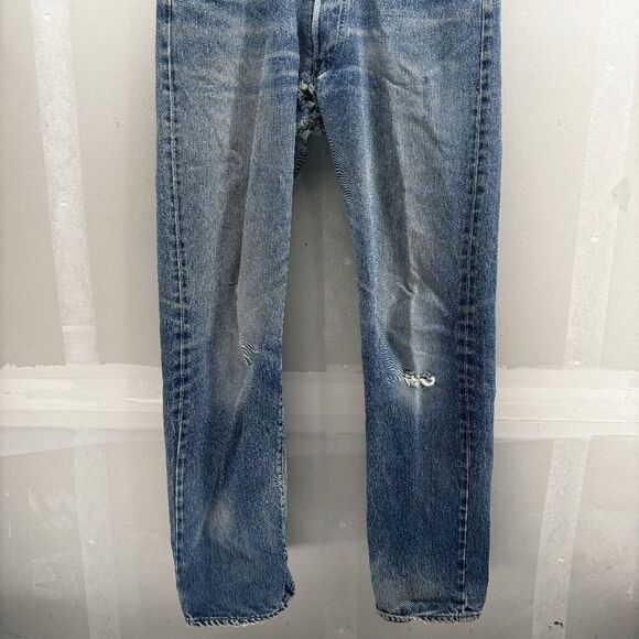 Vintage Levis Single Stitch Redline Selvedge #6 Button 70s 32 x 32 READ - Picture 6 of 16